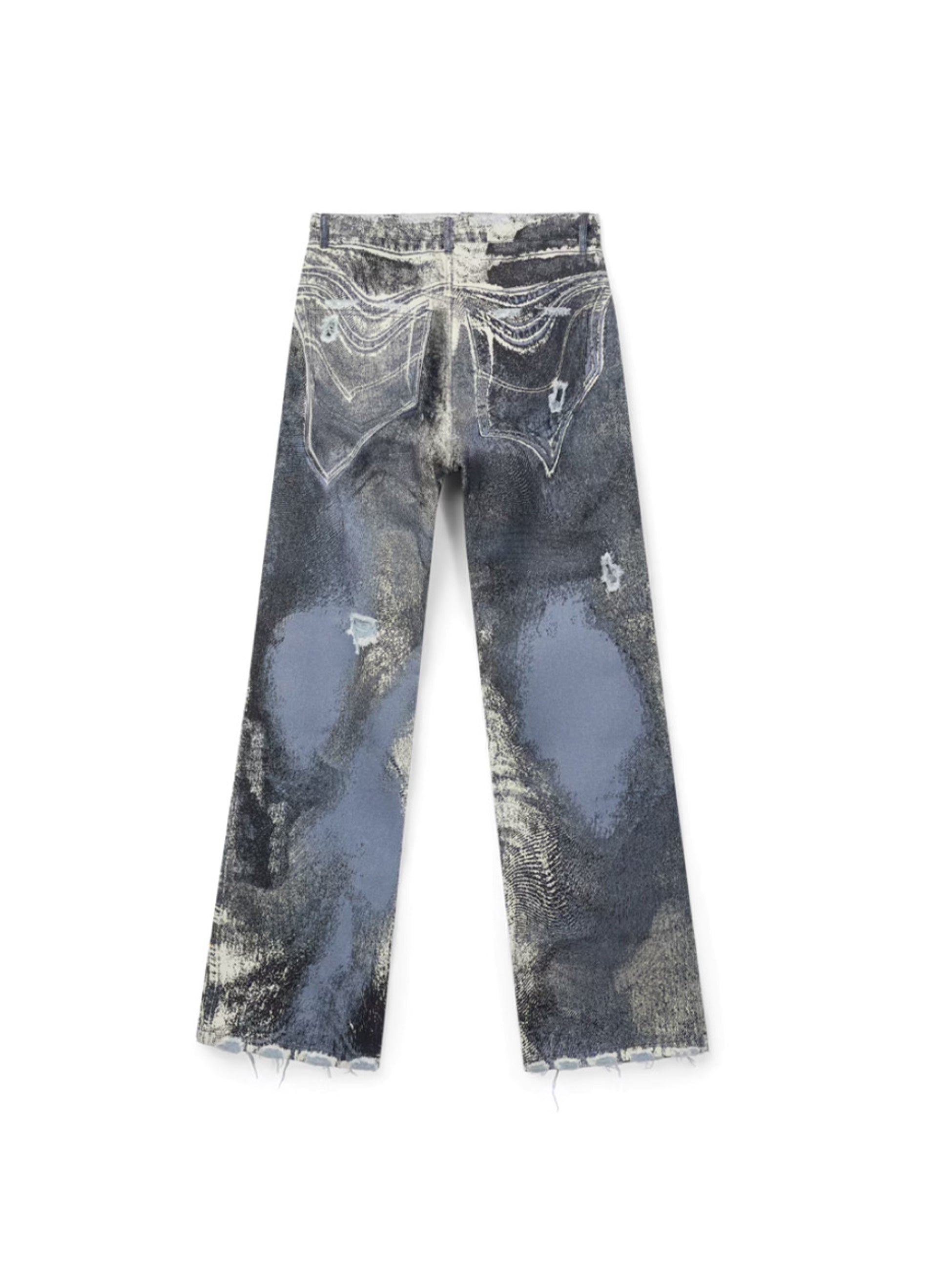 CAMPER LAB - カンペールラボ】DISTORTED PRINT DISTRESSED DENIM
