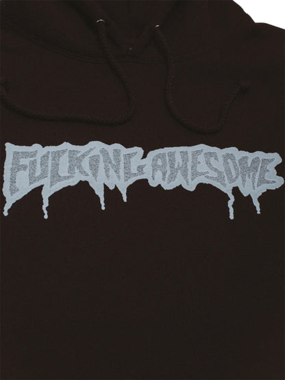 【Fucking Awesome- ファッキングオーサム】REFLECTIVE DRIP LOGO HOODIE / BLACK（フーディー/ブラック）