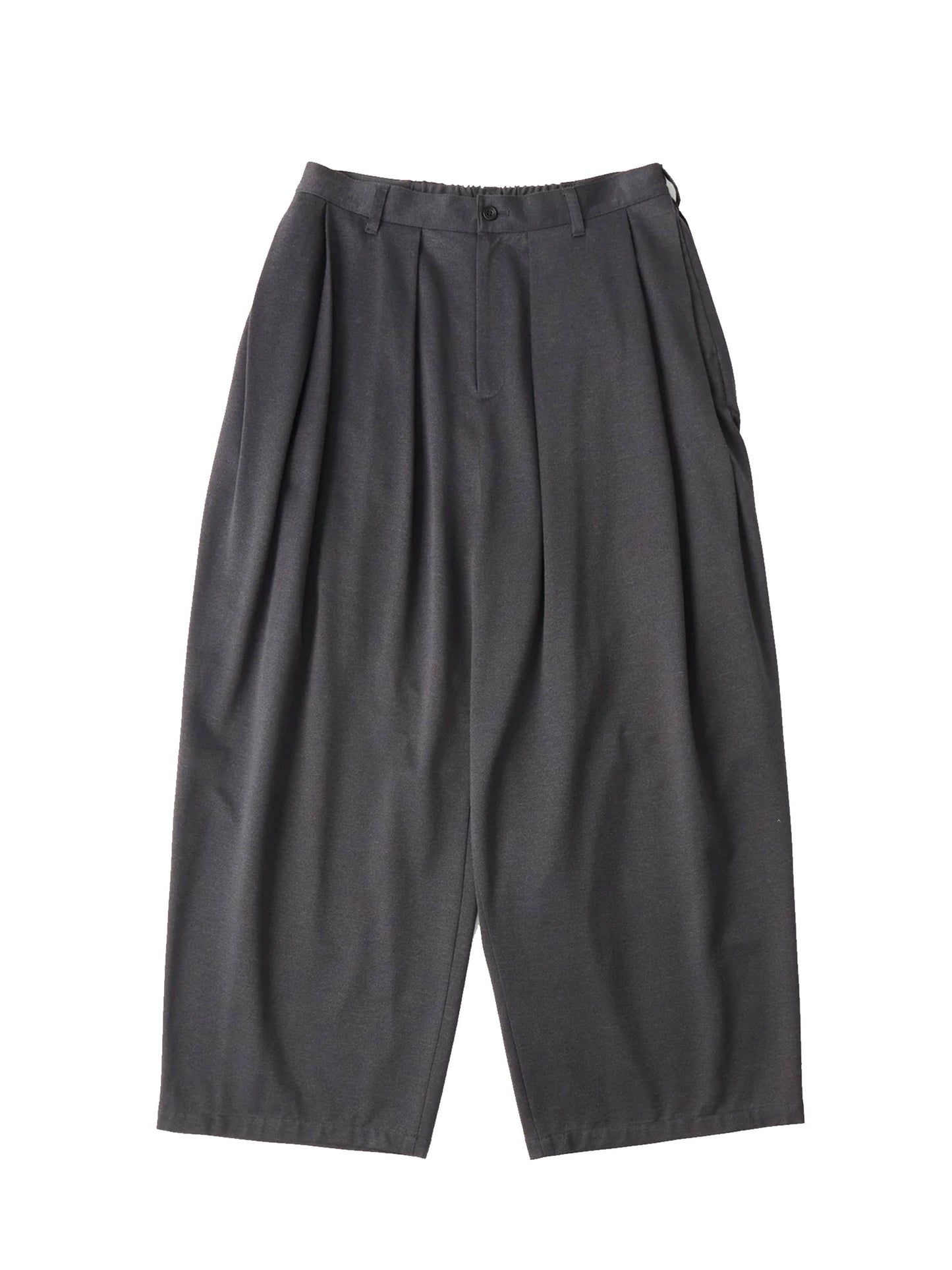 【White Mountaineering - ホワイトマウンテニアリング】12 TUCK WIDE PANTS / CHARCOAL(パンツ/チャコール)