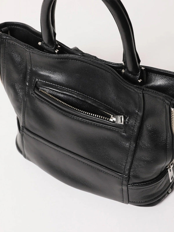【beautiful people - ビューティフルピープル】excerption riders kids tote bag / BLACK（バッグ/ブラック)