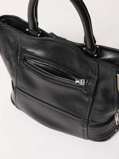 【beautiful people - ビューティフルピープル】excerption riders kids tote bag / BLACK（バッグ/ブラック)