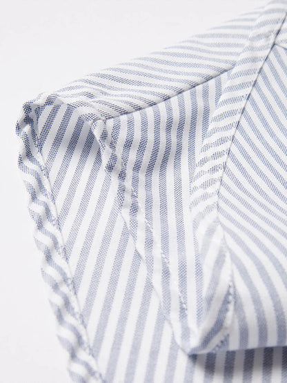 【by Parra - バイパラ】HORIZONTICALED SHIRT / BLUE (シャツ/ブルー)