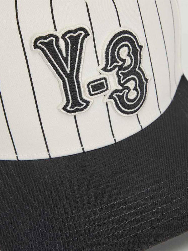 【Y-3 -ワイスリー】 PINSTRIPE CAP Y-3 / WHITE (キャップ/ホワイト)