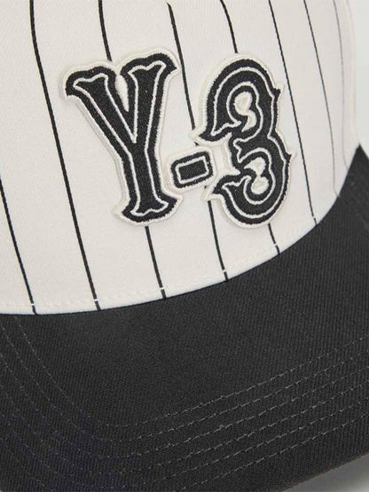 【Y-3 -ワイスリー】 PINSTRIPE CAP Y-3 / WHITE (キャップ/ホワイト)