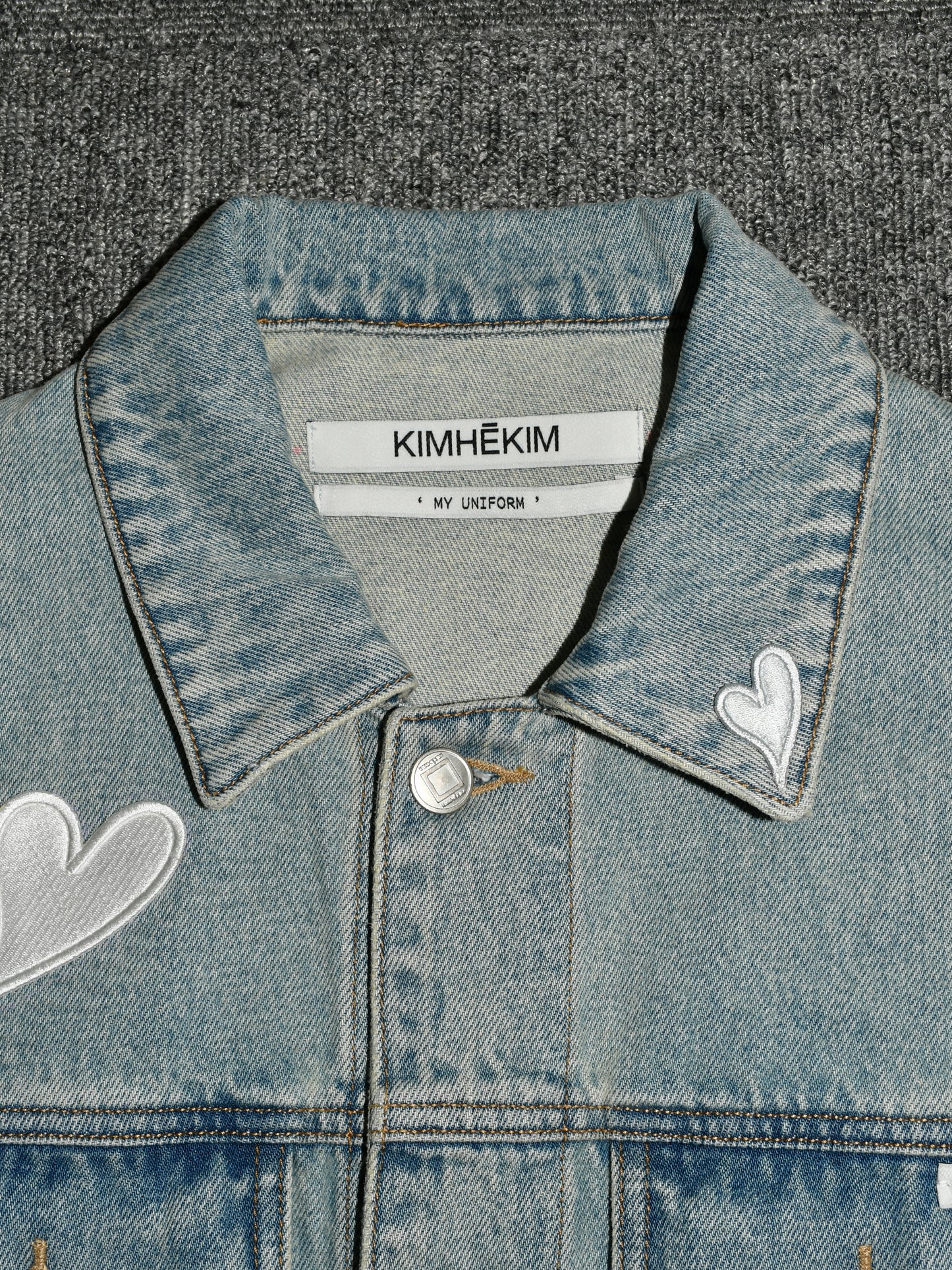 【KIMHEKIM - キムヘキム】So Much Love Denim Jacket  / Sky Blue(デニムジャケット/スカイブルー)
