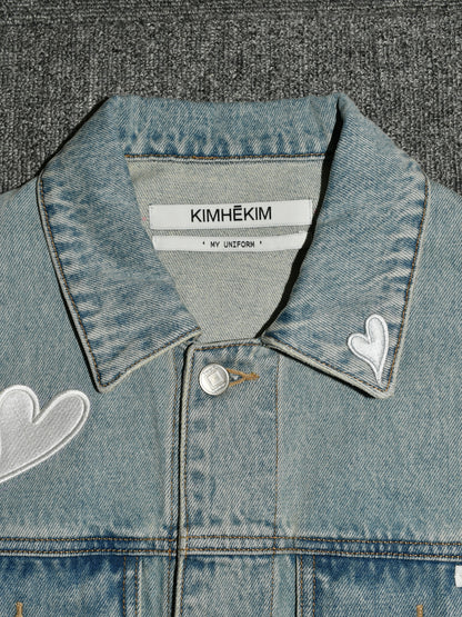 【KIMHEKIM - キムヘキム】So Much Love Denim Jacket  / Sky Blue(デニムジャケット/スカイブルー)