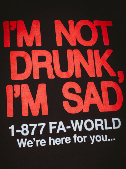 【Fucking Awesome- ファッキングオーサム】DRUNK AND SAD LONG SLEEVE TEE / Black （ロングスリーブTシャツ/ブラック）