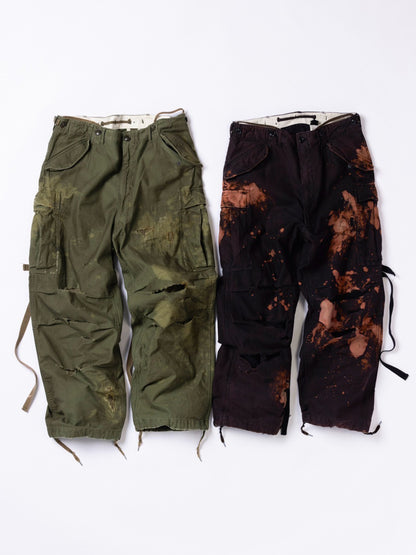 【ANACHRONORM - アナクロノーム】  AN337 M-51 DAMAGED FIELD CARGO PANTS / OLIVE (パンツ/オリーブ)