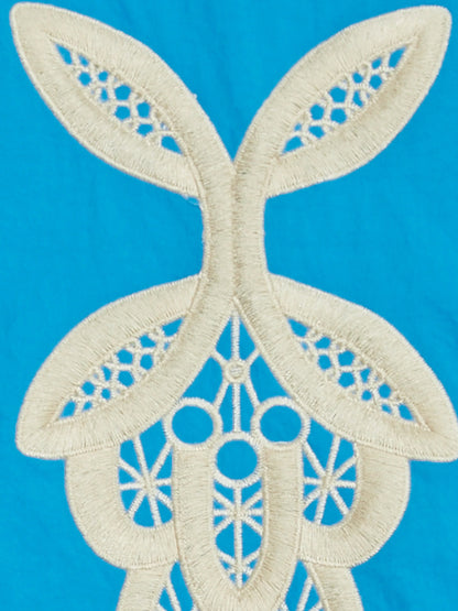 【BLUE MARBLE - ブルーマーブル 】Turquoise Embroidered Track Jacket / Turquoise(トラックジャケット/ターコイズ)