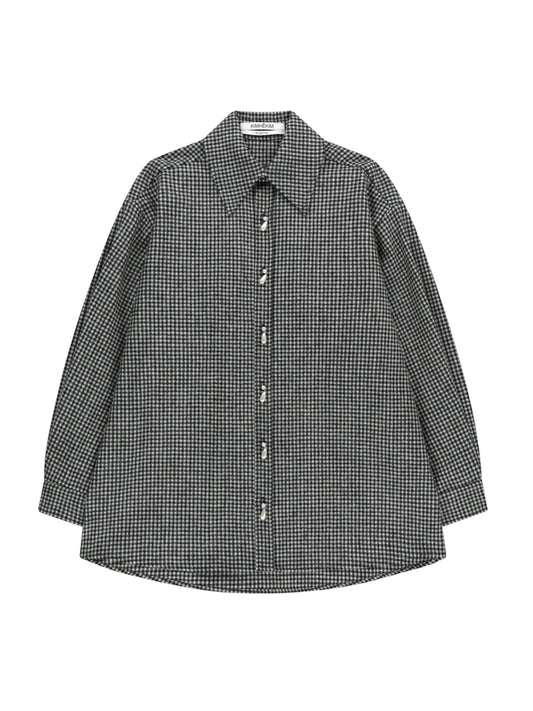 【KIMHEKIM - キムヘキム】Ariel Oversized Shirt  / BLACK(シャツ/ブラック)