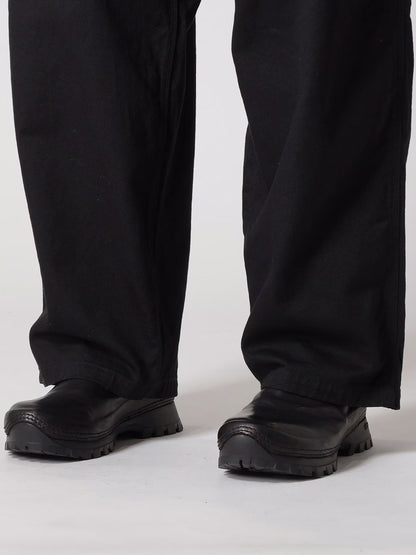 【Yohji Yamamoto POUR HOMME - ヨウジヤマモト プールオム】BS KATSURAGI 3ST PAINTER PANTS（パンツ/ブラック)