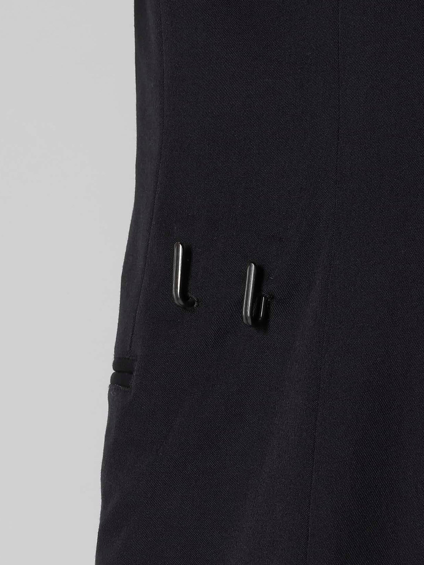 【Yohji Yamamoto POUR HOMME - ヨウジヤマモト プールオム】REGULATION GABARDINE 5BUTTONS JACKET（ジャケット/ ブラック)