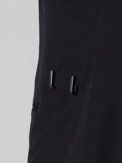 【Yohji Yamamoto POUR HOMME - ヨウジヤマモト プールオム】REGULATION GABARDINE 5BUTTONS JACKET（ジャケット/ ブラック)