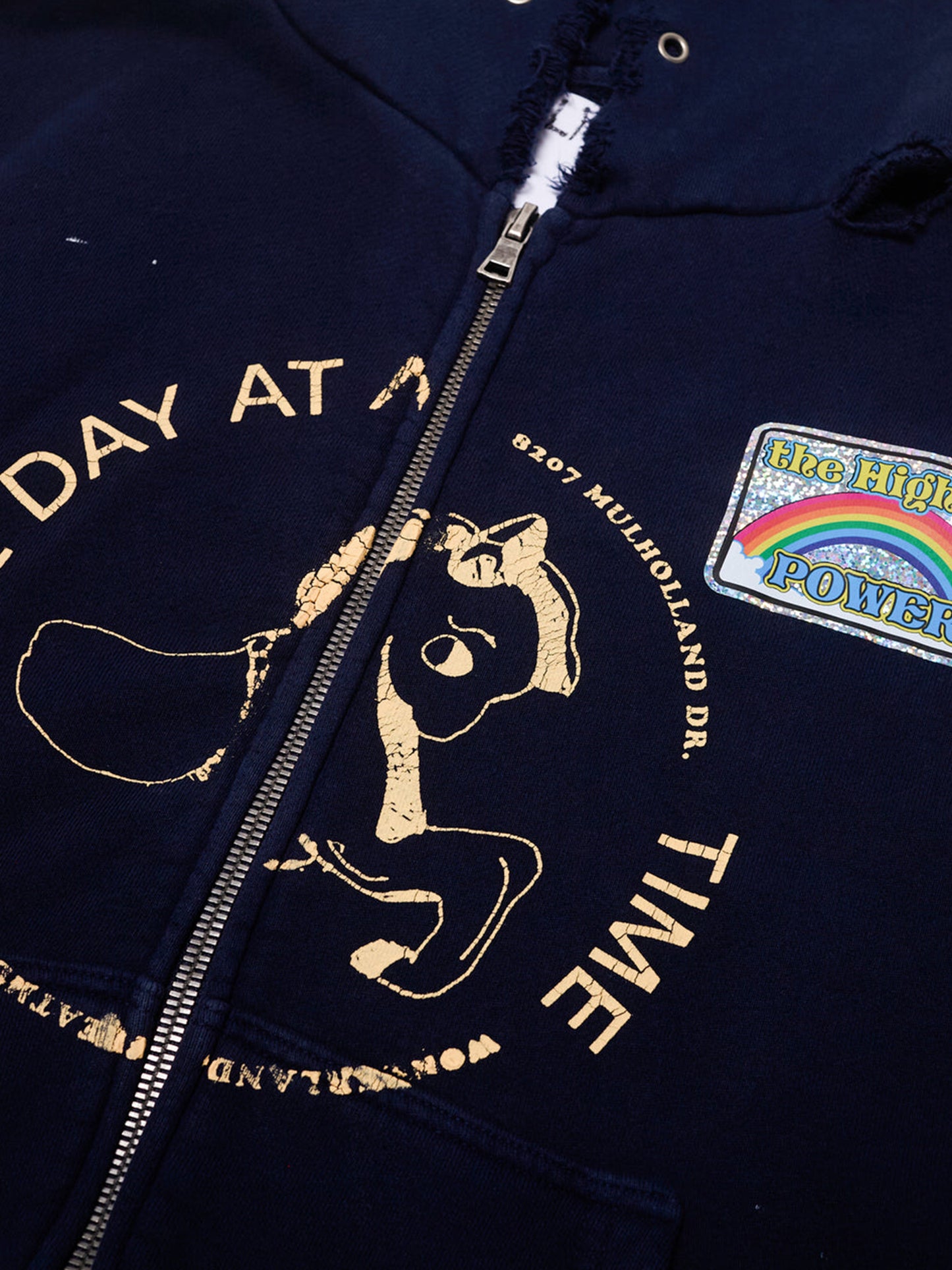 【PALY HOLLYWOOD - パリーハリウッド】TREATMENT CENTER ZIP HOODIE /  BLACK (フーディー/ブラック)