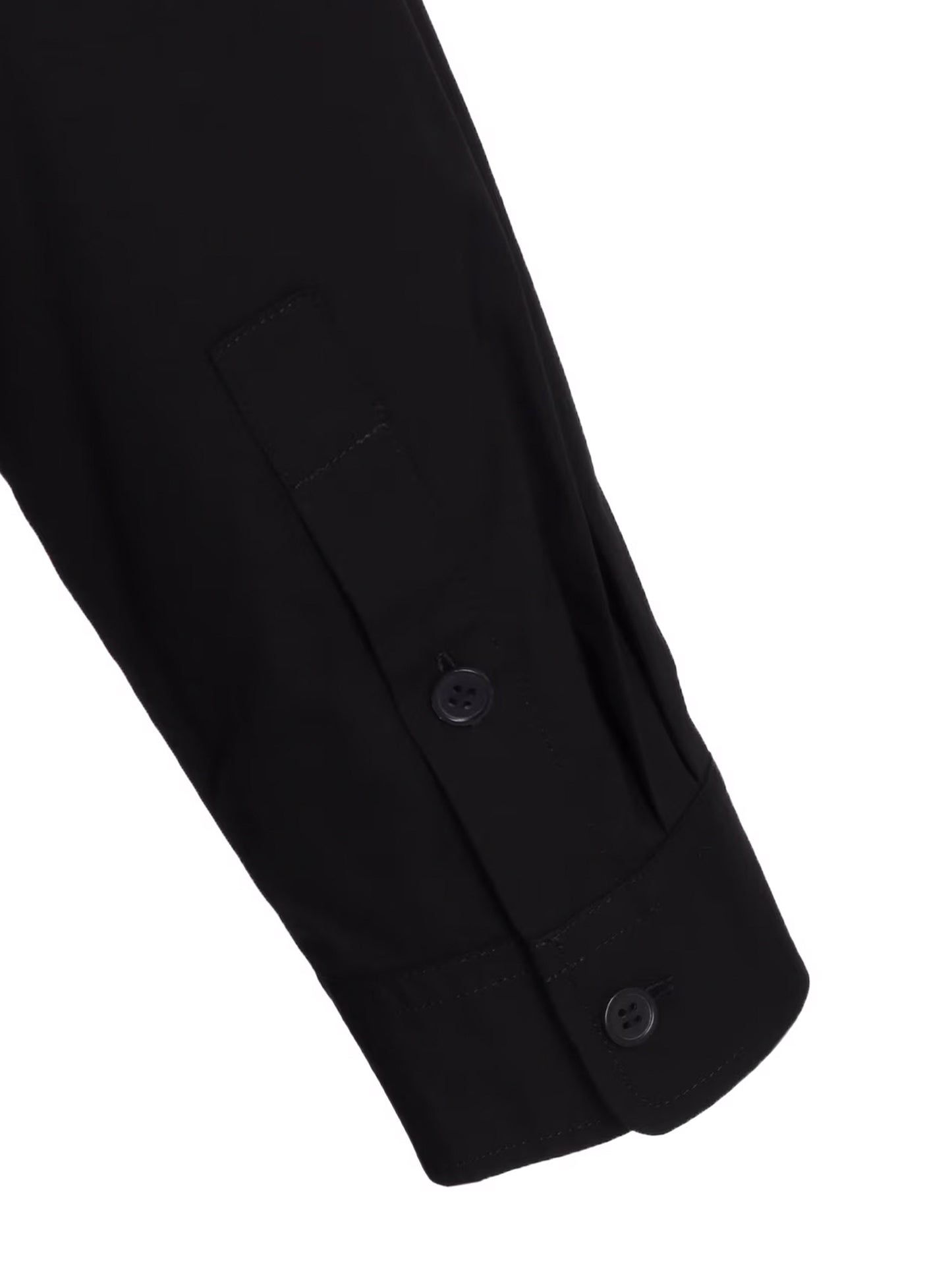 【Y's for men-ワイズフォーメン】100/2 BROAD SHIRT WITH FRONT LEFT LAYER(シャツ/ブラック)