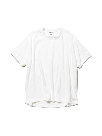 【THING FABRICS - シングファブリックス】2mm Pile T-Shirt /  WHITE（Tシャツ/ホワイト)