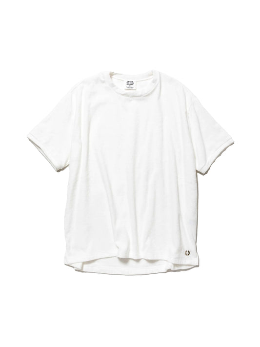 【THING FABRICS - シングファブリックス】2mm Pile T-Shirt /  WHITE（Tシャツ/ホワイト)