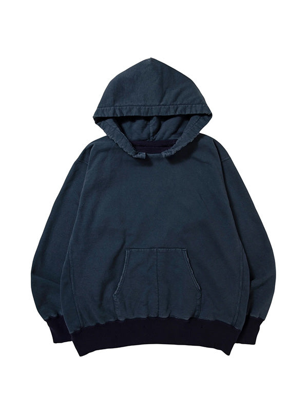 【NEXUS Ⅶ -ネクサスセブン】DAMAGED 2TONE AFTER HOODY / FADE NAVY(フーディー/ネイビー)