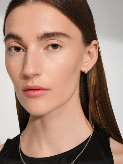 【TOM WOOD - トムウッド】Ice Huggies Pave (ピアス/シルバー)