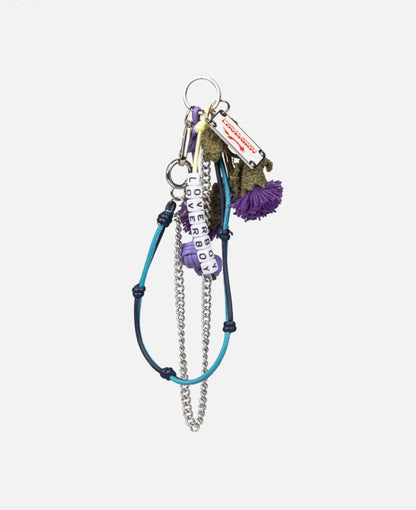 【Charles Jeffrey Loverboy - チャールズ ジェフリー ラバーボーイ】CHARACTER CROCHET BAG CHARM / Blue&Perple (キーホルダー/ブルー&パープル)