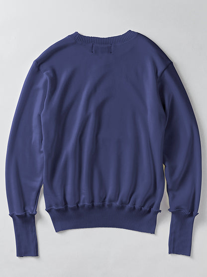 【Perfect ribs® - パーフェクトリブス】Pocket Crew Neck Sweat Shirt(スウェットシャツ/ネイビー)