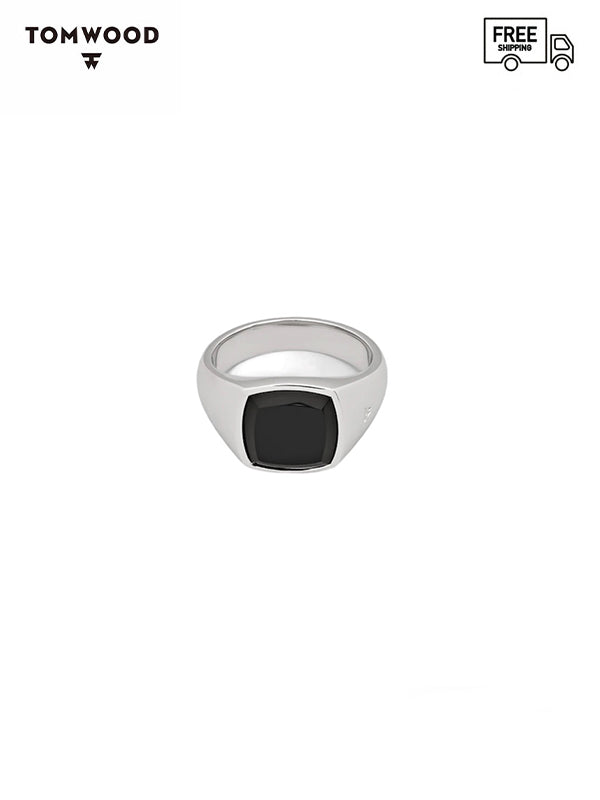 【TOM WOOD - トムウッド】Kay Ring Polished Onyx (リング/ SILVER)