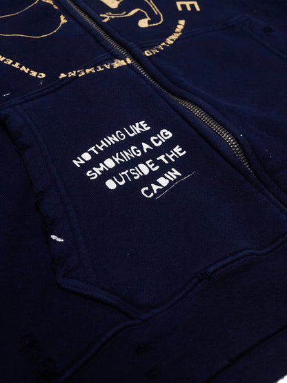 【PALY HOLLYWOOD - パリーハリウッド】TREATMENT CENTER ZIP HOODIE /  BLACK (フーディー/ブラック)