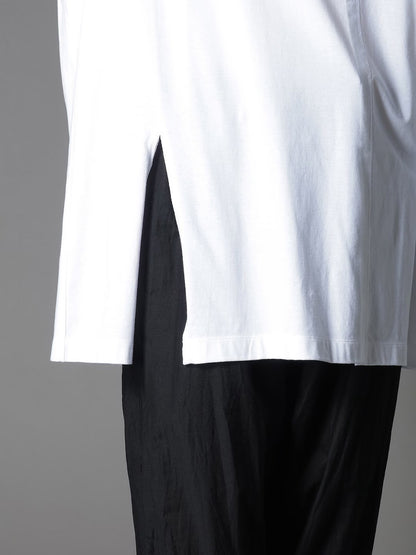 【Ground Y - グラウンドワイ】COTTON JERSEY TUCKED JUMBO T-SHIRT SHORT SLEEVES /WHITE(Tシャツ/ホワイト)