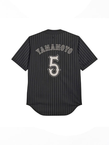 【Y-3 -ワイスリー】Y-3 ELITE 5 BASEBALL SHIRT/ BLACK(ベースボールシャツ/ブラック)