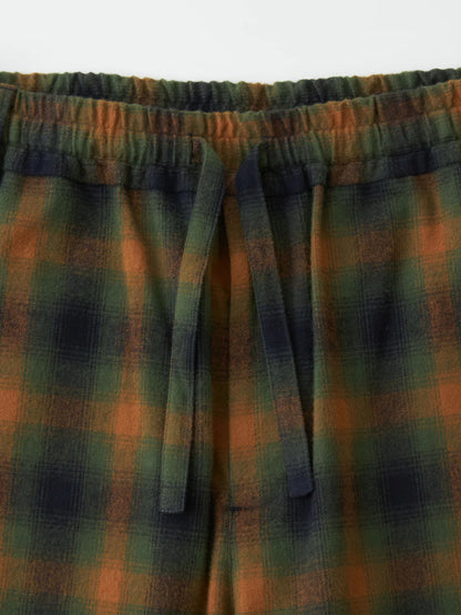 【White Mountaineering - ホワイトマウンテニアリング】OMBRE CHECK PATTERN PAJAMA PANTS/ ORANGE(パンツ/オレンジ)