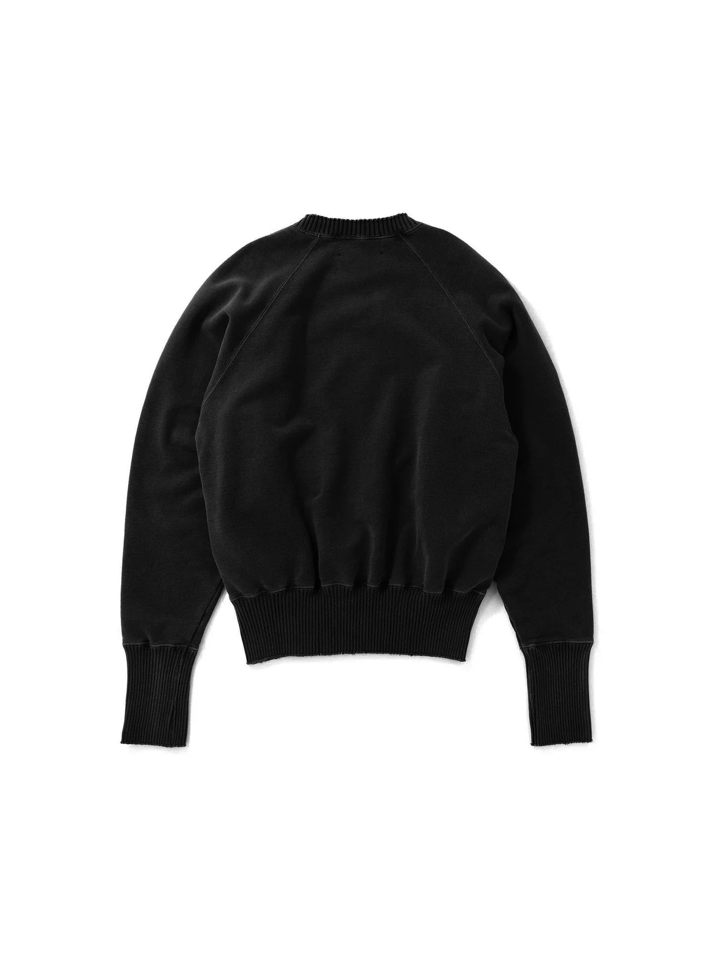【Perfect ribs® - パーフェクトリブス】Crew Neck Sweat Shirts / Black(クルーネックスウェットシャツ/ブラック)