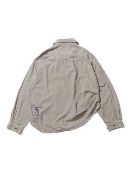 【PALY HOLLYWOOD - パリーハリウッド】PALY LONG SLEEVE SHIRT / GREY (シャツ/グレー)