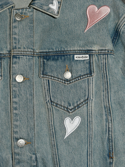 【KIMHEKIM - キムヘキム】So Much Love Denim Jacket  / Sky Blue(デニムジャケット/スカイブルー)