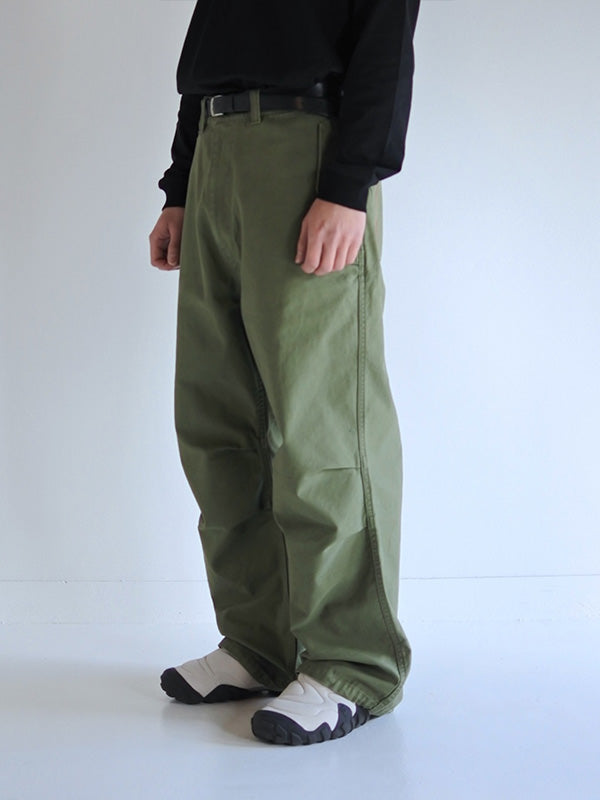 ANACHRONORM - アナクロノーム】AN391 BACK SATIN MILITARY FLAP PANTS
