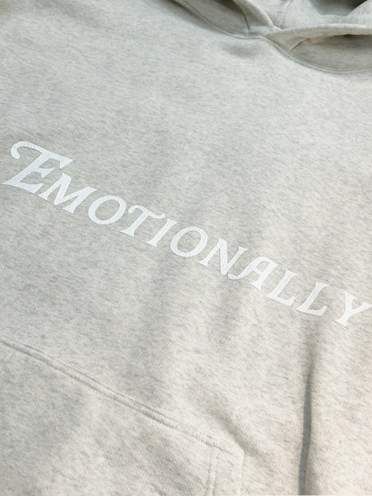 【EMOTIONALLY UNAVAILABLE - エモーショナリー アンアベイラブル】HEART EU LOGO HOODIE / OATMEAL (パーカー/オートミール)
