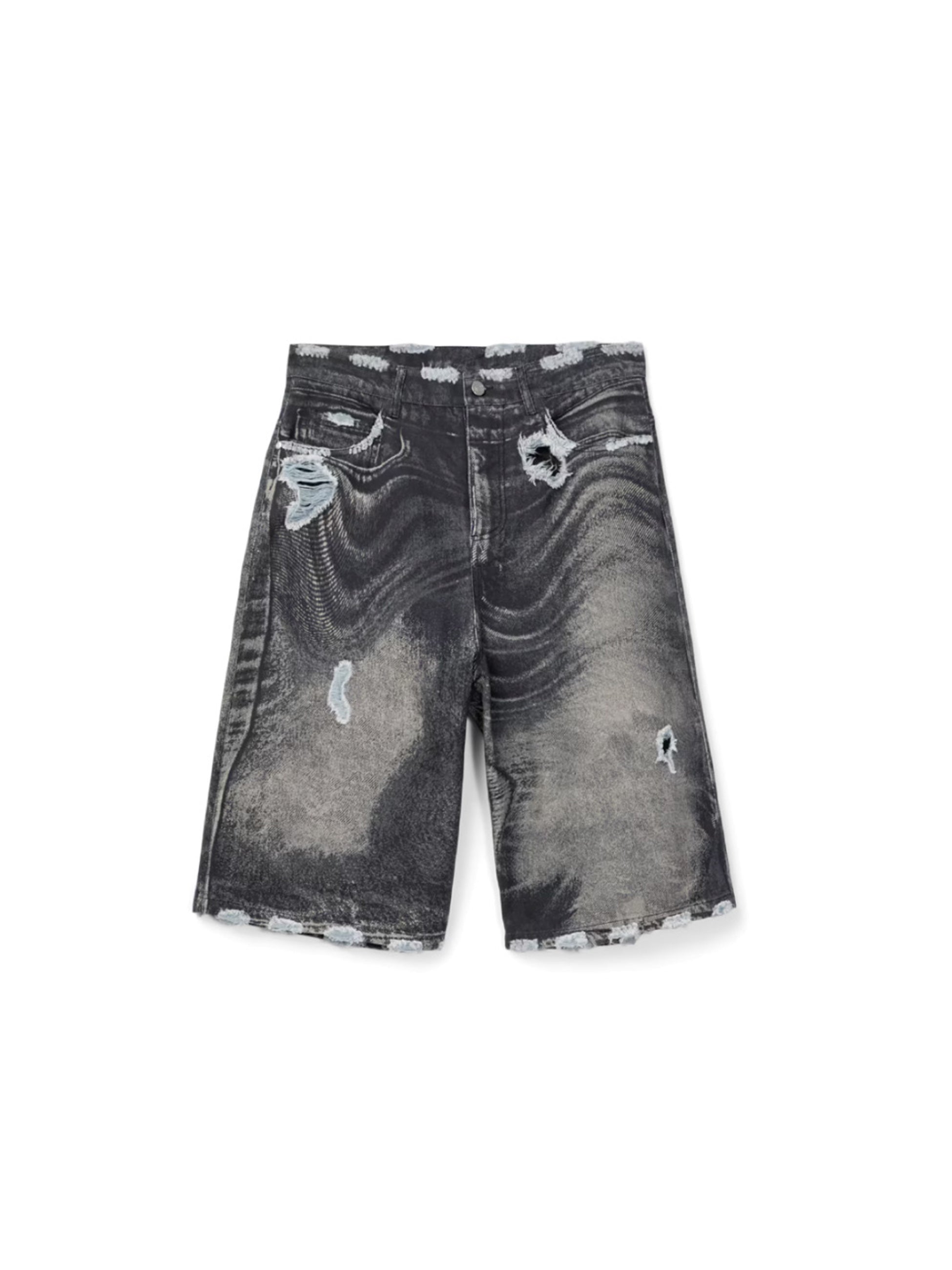 CAMPER LAB - カンペールラボ】DISTORTED PRINT DISTRESSED DENIM