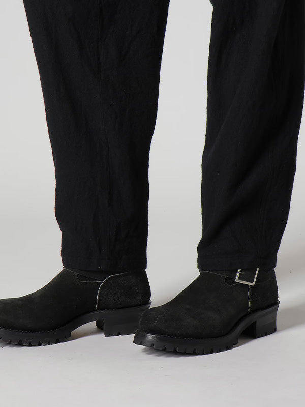 【Y's for men - ワイズフォーメン】"Y's for men × MASSES" SHRINK SERGE WAIST ELASTIC PANTS(パンツ/ブラック)