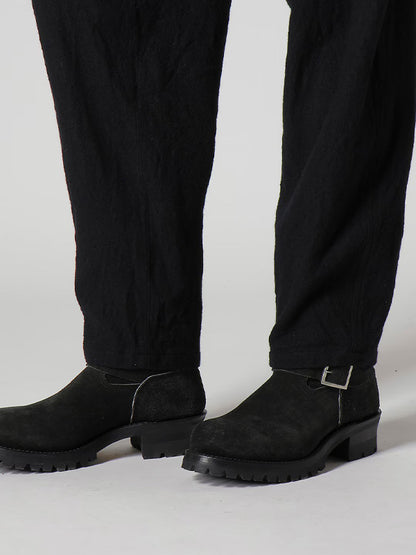 【Y's for men - ワイズフォーメン】"Y's for men × MASSES" SHRINK SERGE WAIST ELASTIC PANTS(パンツ/ブラック)