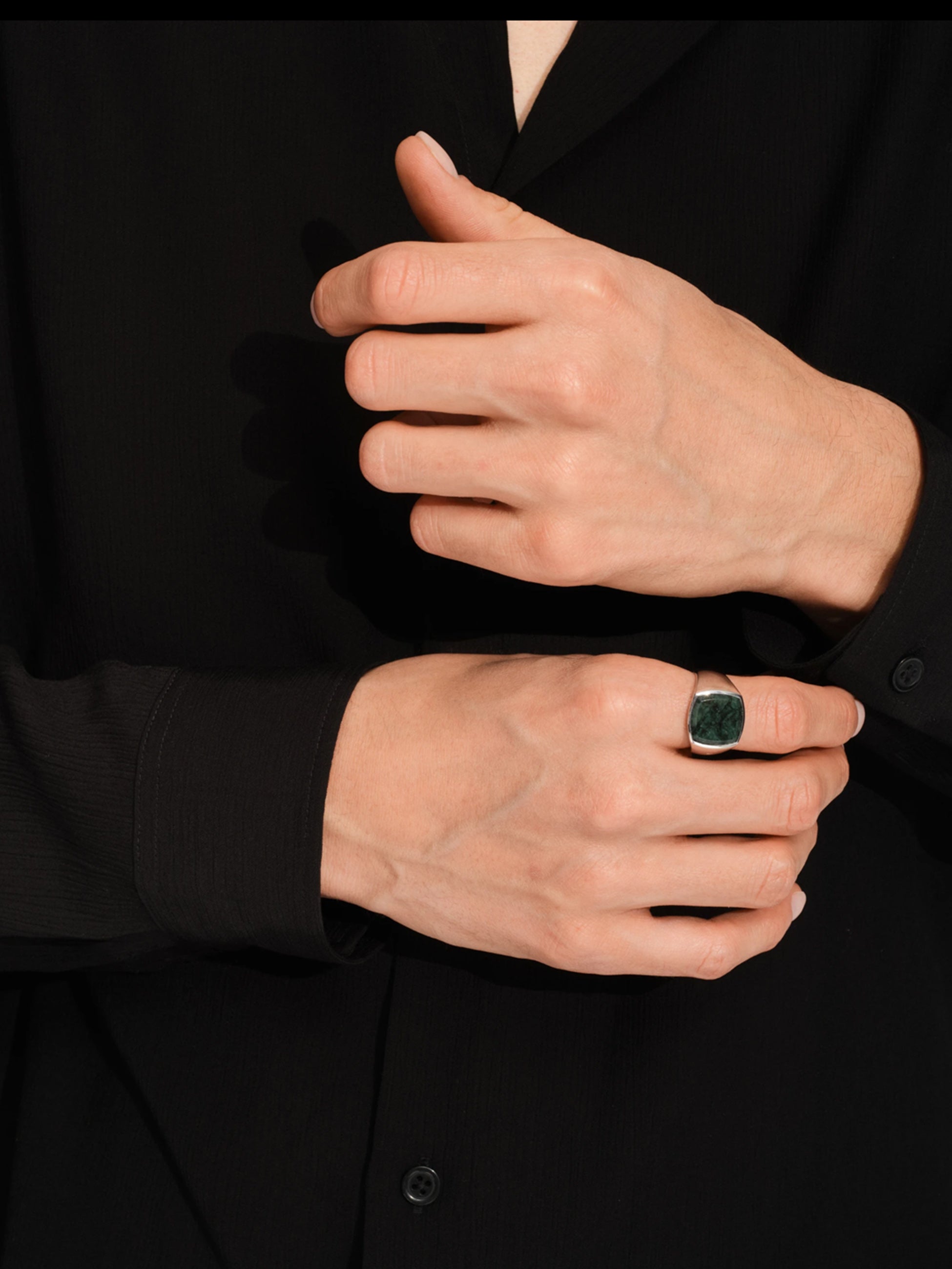 ■VIPSALE■ Tom Wood グリーン マーブル シルバー リング □VIPSALE□ Tom Wood Peaky Ring Green Marble シルバーリング