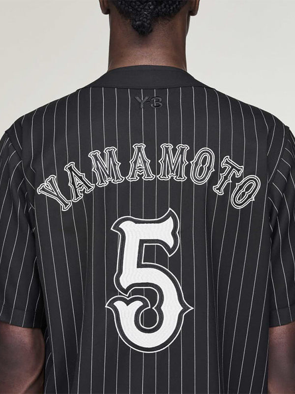 【Y-3 -ワイスリー】Y-3 ELITE 5 BASEBALL SHIRT/ BLACK(ベースボールシャツ/ブラック)