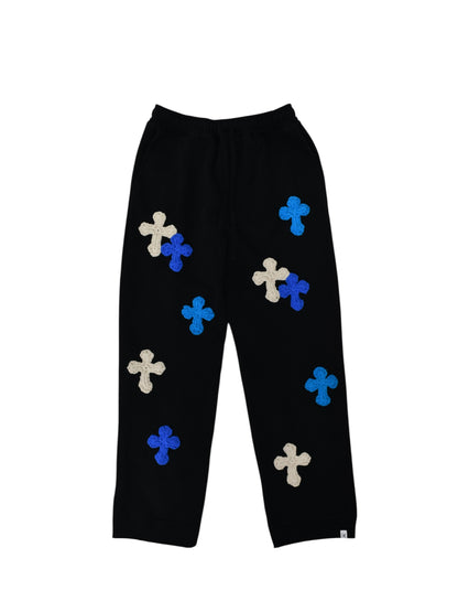 【Perfect ribs® × Y.A.R.N.】Straight Wide Pants (スウェットパンツ/ブラック)