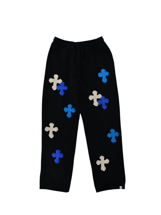 【Perfect ribs® × Y.A.R.N.】Straight Wide Pants (スウェットパンツ/ブラック)