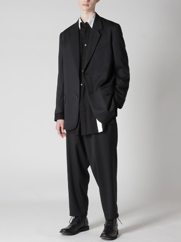 【Y's for men-ワイズフォーメン】SUIT GABARDINE JACKET WITH 2-BUTTONS(ジャケット)