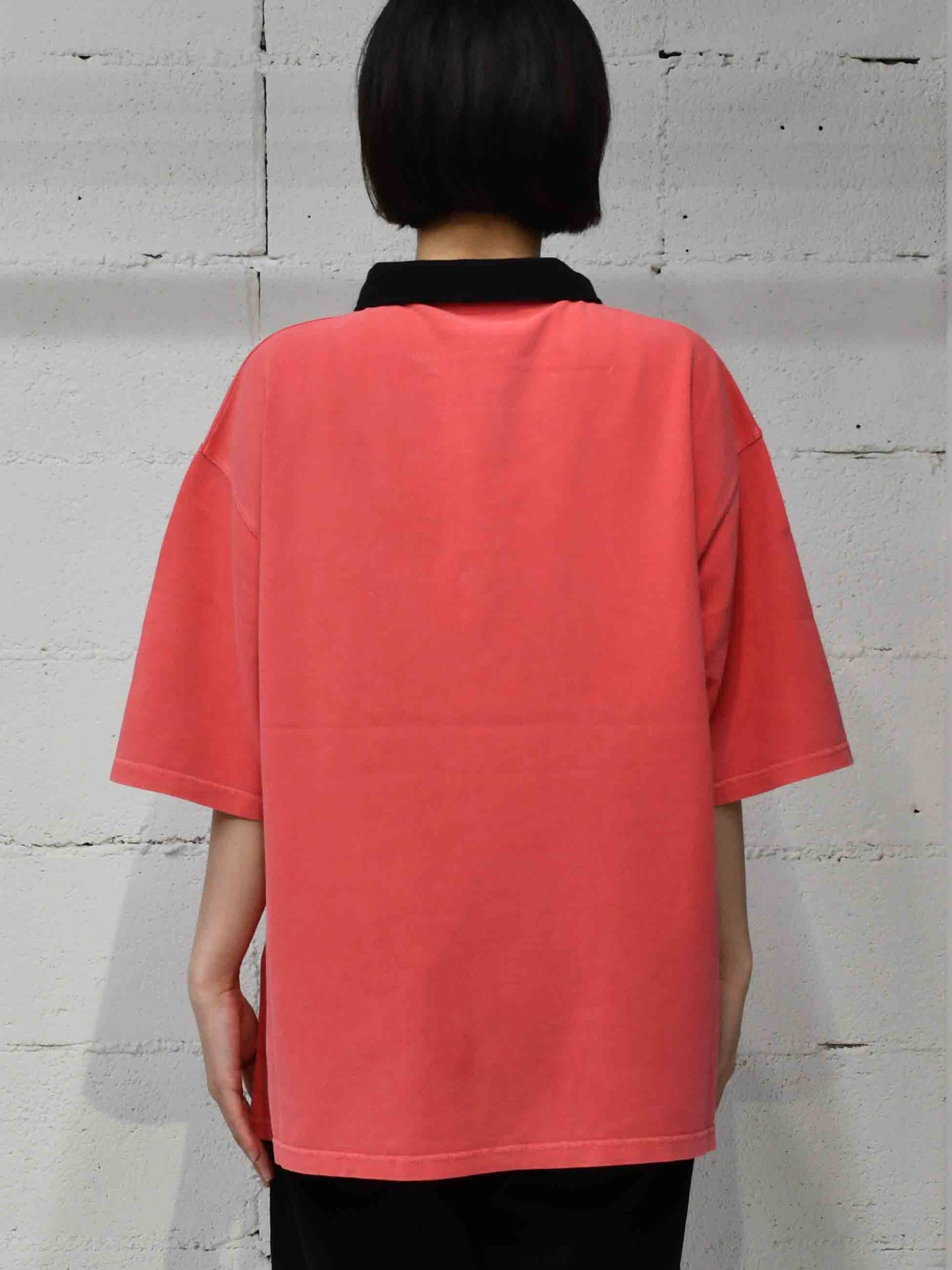 【Martine Rose  - マーティンローズ】OVERSIZED S/S POLO / WASHED PINK  (ポロシャツ/ウォッシュドピンク) (