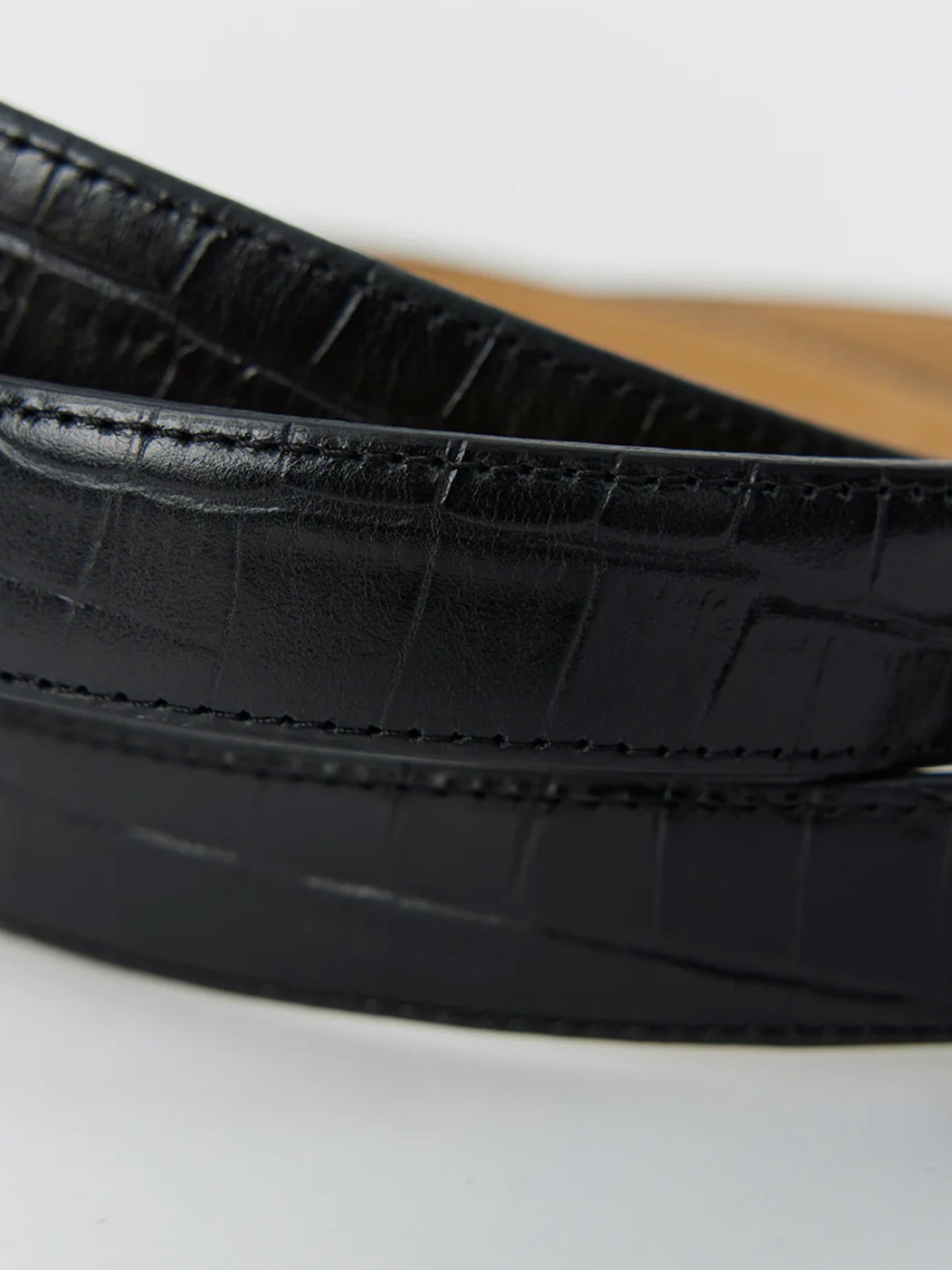 【mfpen - エムエフペン】OCCASION BELT  / BLACK CROC (ベルト/ブラック)