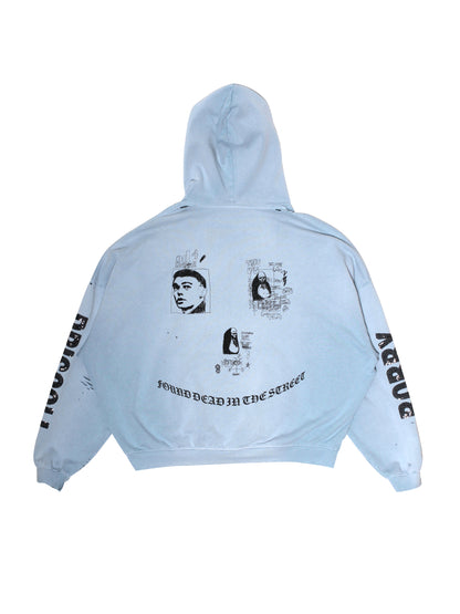 【PALY HOLLYWOOD - パリーハリウッド】BOBBY DRISCOLL HOODIE / BLUE (フーディー/ブルー)