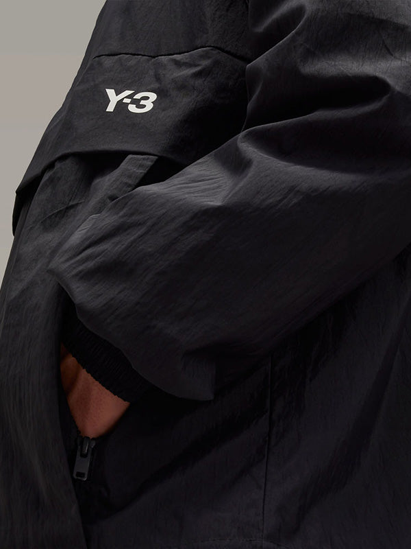 【Y-3 -ワイスリー】3S NYL HZ/BLACK(ハーフジップジャケット/ブラック)