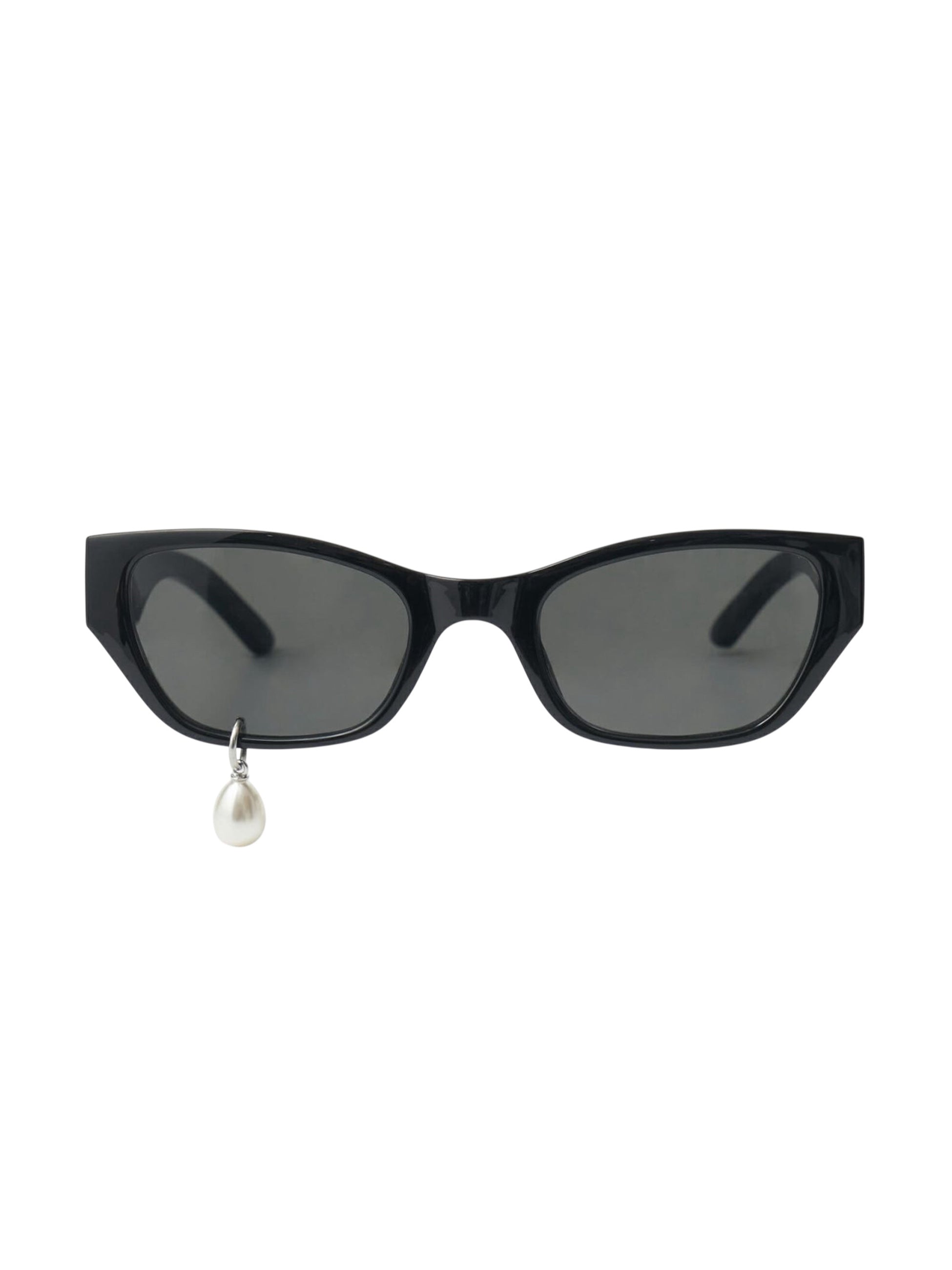 キムヘキム　サングラス KIMHEKIM - キムヘキム】PEARL TEAR CAT-EYE SUNGLASSES / BLACK