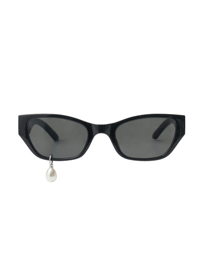 【KIMHEKIM - キムヘキム】PEARL TEAR CAT-EYE SUNGLASSES / BLACK(サングラス/ブラック)