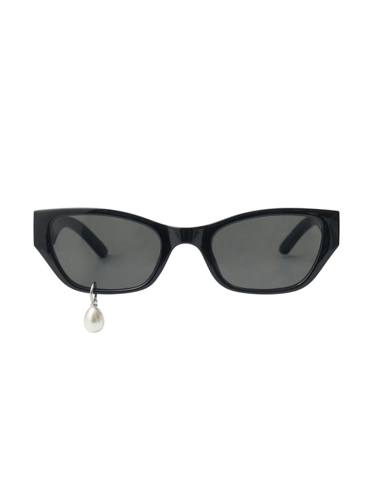 【KIMHEKIM - キムヘキム】PEARL TEAR CAT-EYE SUNGLASSES / BLACK(サングラス/ブラック)